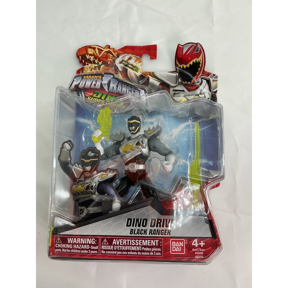 Bandai Power Rangers Dino Super Charge Dino Drive Black Ranger Figure 43215